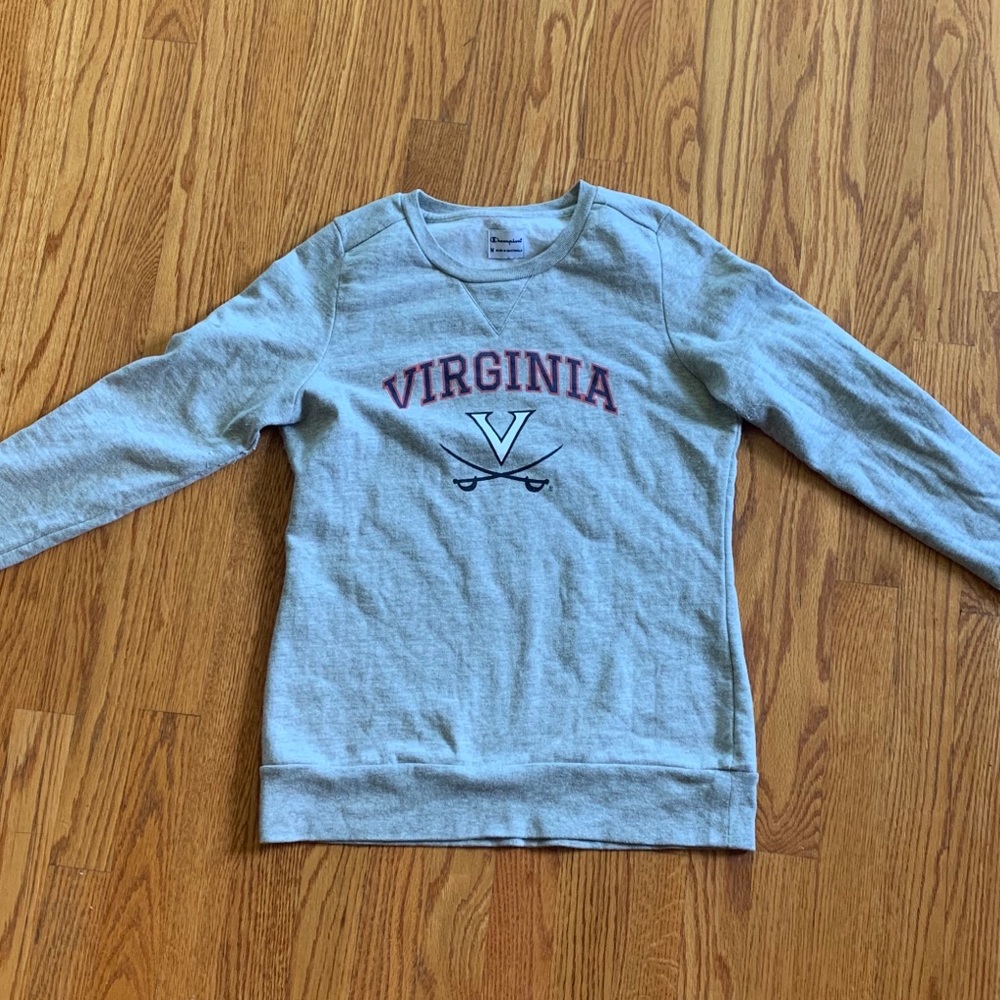 Champion Grey UVA Crewneck (M)